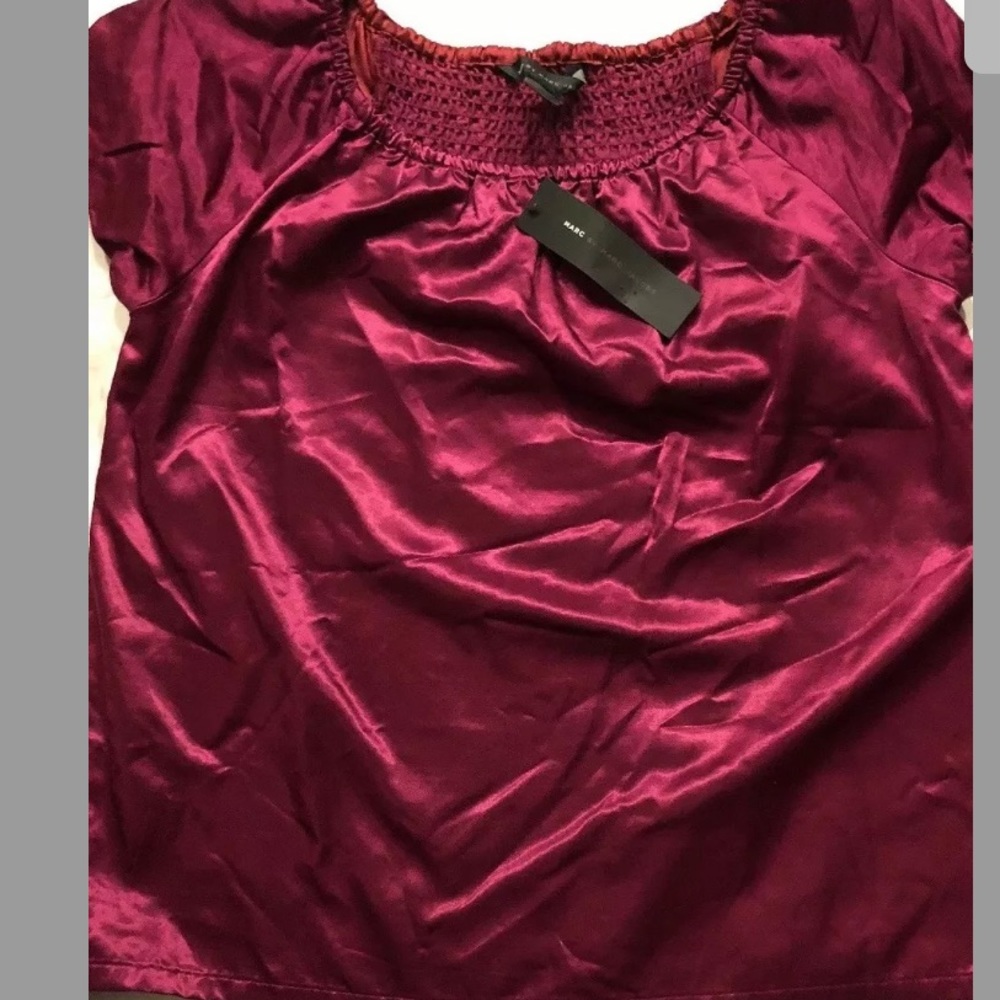 Marc by Marc Jacobs Carmine Plum Burgundy Blouse
